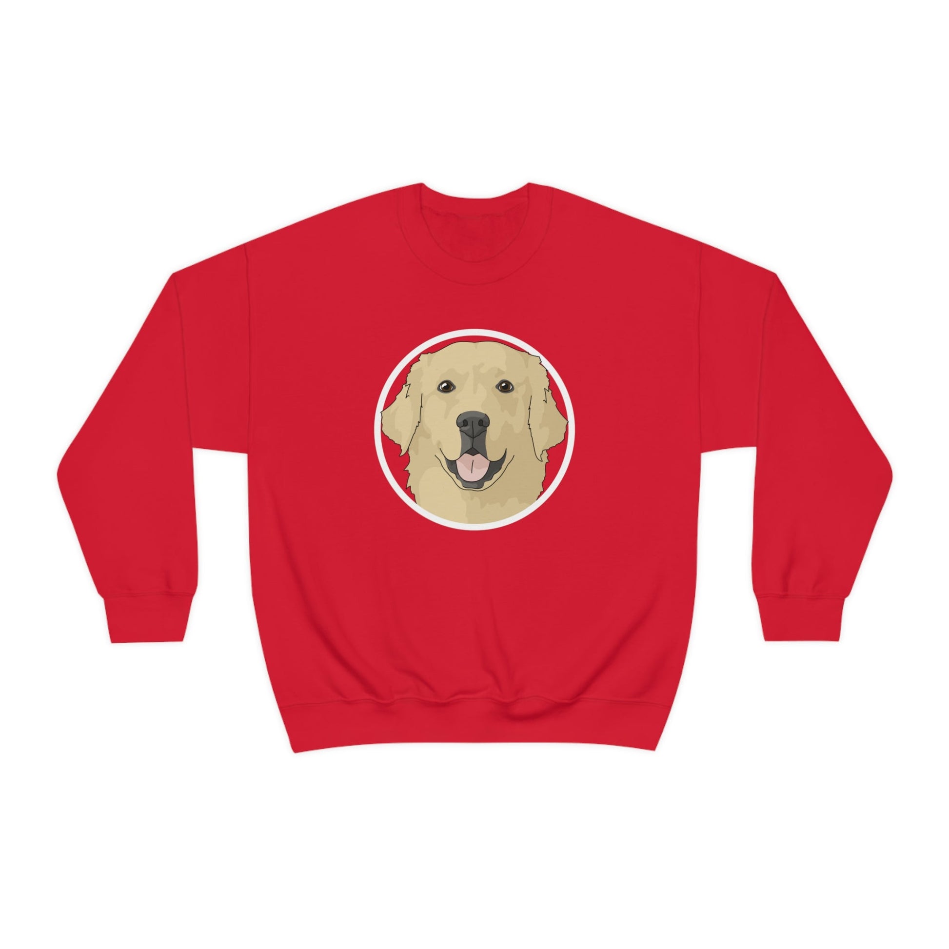 Golden Retriever Circle | Crewneck Sweatshirt - Detezi Designs-16410504227928716660