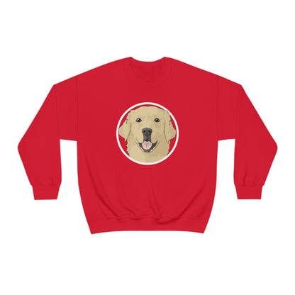 Golden Retriever Circle | Crewneck Sweatshirt - Detezi Designs-16410504227928716660