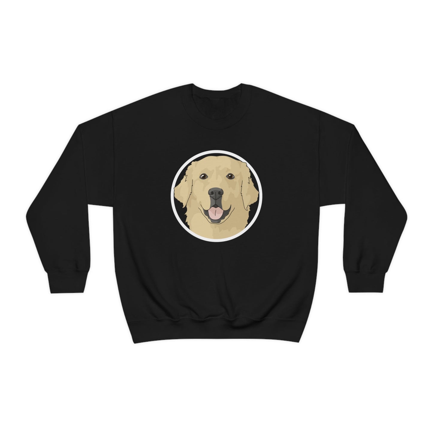 Golden Retriever Circle | Crewneck Sweatshirt - Detezi Designs-23530725881021597653