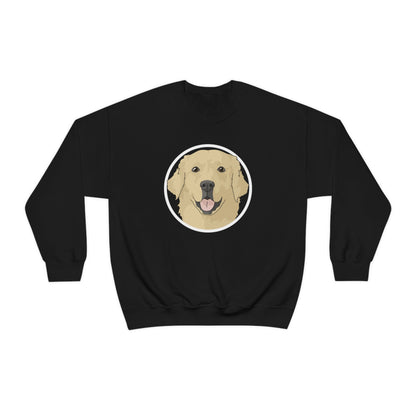 Golden Retriever Circle | Crewneck Sweatshirt - Detezi Designs-23530725881021597653