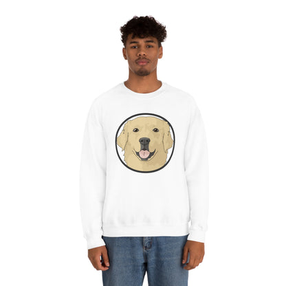 Golden Retriever Circle | Crewneck Sweatshirt - Detezi Designs-27163665157326450684