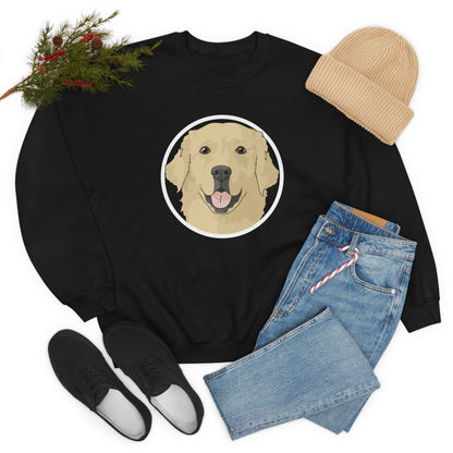 Golden Retriever Circle | Crewneck Sweatshirt - Detezi Designs-27163665157326450684