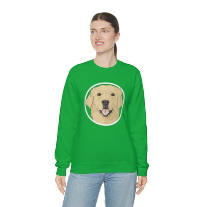 Golden Retriever Circle | Crewneck Sweatshirt - Detezi Designs-27163665157326450684