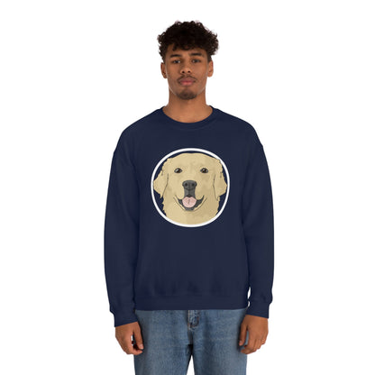 Golden Retriever Circle | Crewneck Sweatshirt - Detezi Designs-27163665157326450684