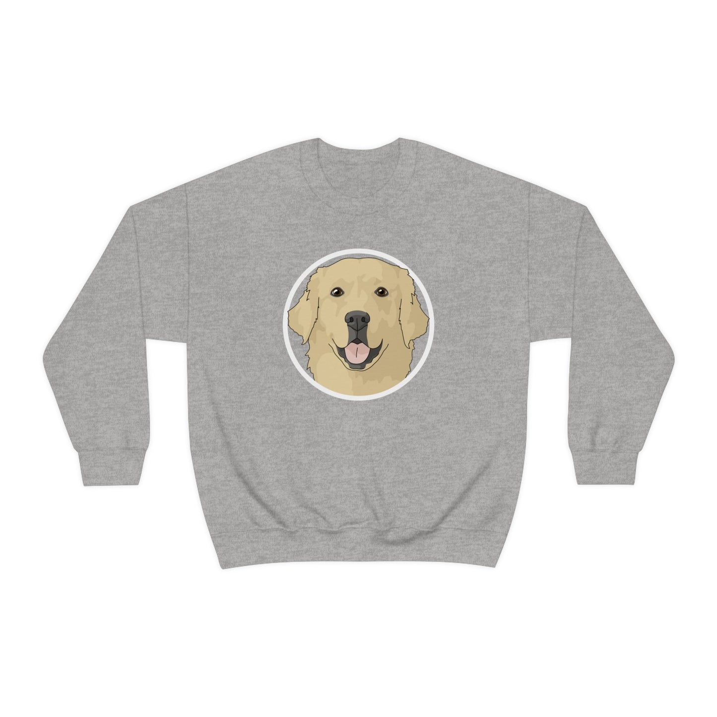 Golden Retriever Circle | Crewneck Sweatshirt - Detezi Designs-27163665157326450684