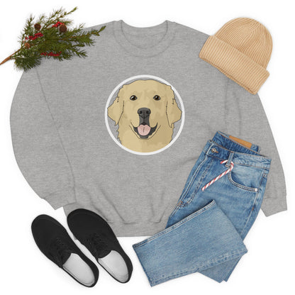 Golden Retriever Circle | Crewneck Sweatshirt - Detezi Designs-27163665157326450684