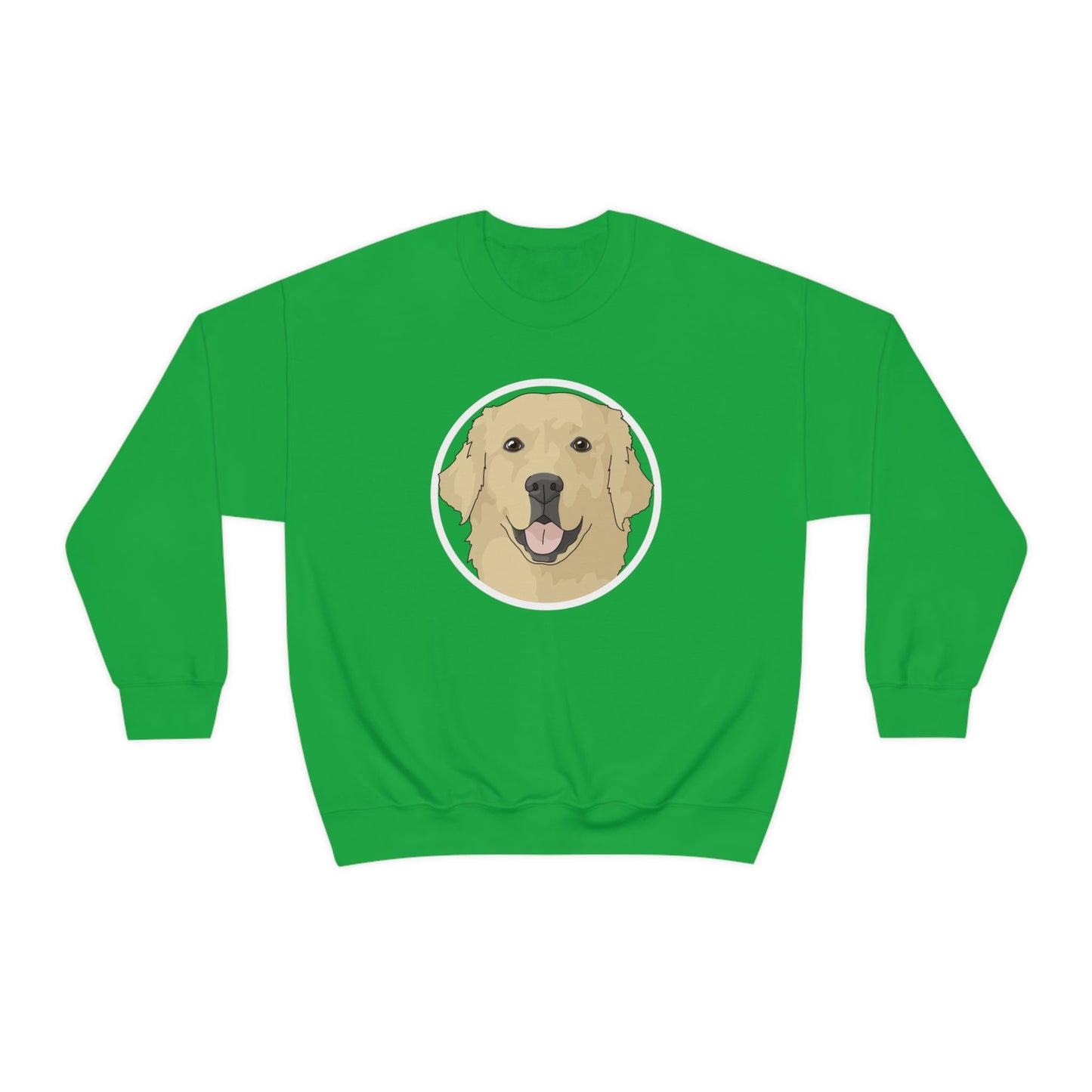 Golden Retriever Circle | Crewneck Sweatshirt - Detezi Designs-71896835531810449083