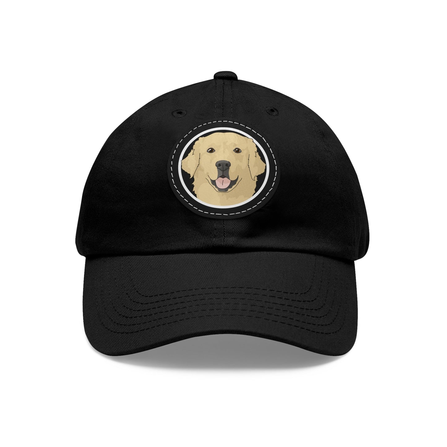 Golden Retriever Circle | Dad Hat - Detezi Designs-15657132167665458288