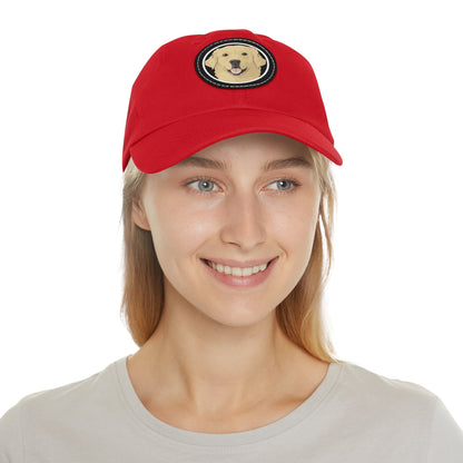 Golden Retriever Circle | Dad Hat - Detezi Designs-19941874822767149590