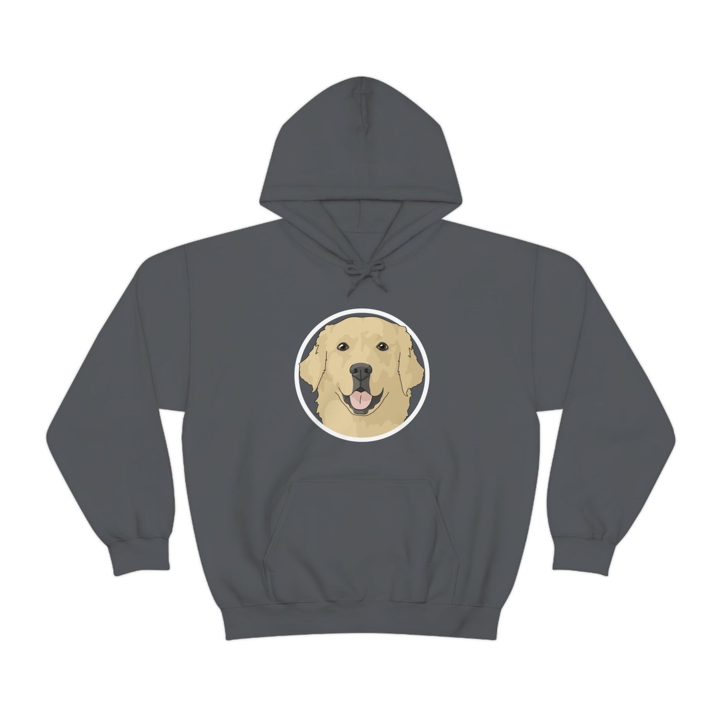 Golden Retriever Circle | Hooded Sweatshirt - Detezi Designs-15937142150343998978