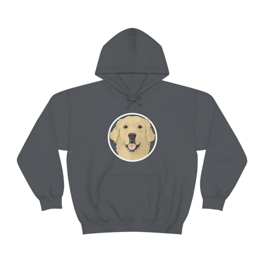 Golden Retriever Circle | Hooded Sweatshirt - Detezi Designs-15937142150343998978