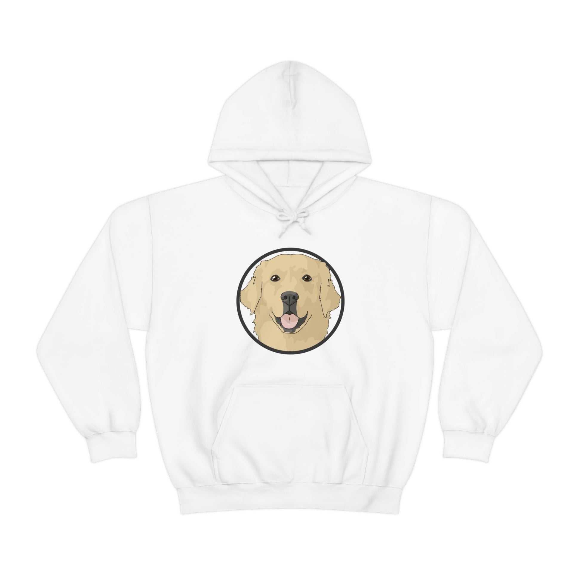 Golden Retriever Circle | Hooded Sweatshirt - Detezi Designs-17369616859561804230