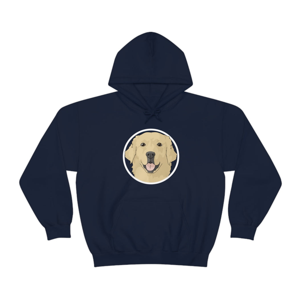 Golden Retriever Circle | Hooded Sweatshirt - Detezi Designs-23704627748107464889