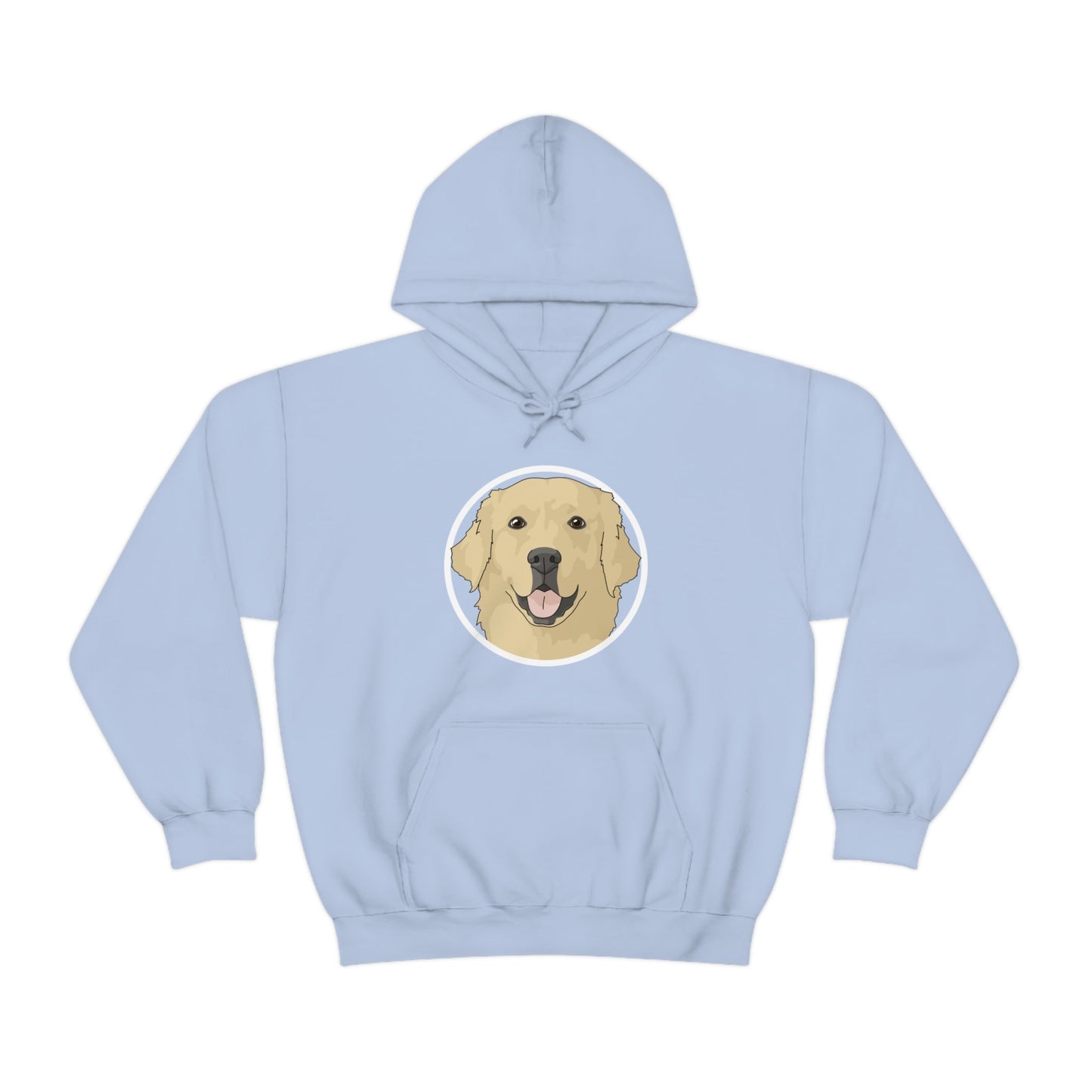 Golden Retriever Circle | Hooded Sweatshirt - Detezi Designs-25850224452991092843