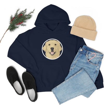 Golden Retriever Circle | Hooded Sweatshirt - Detezi Designs-38192433611255669377