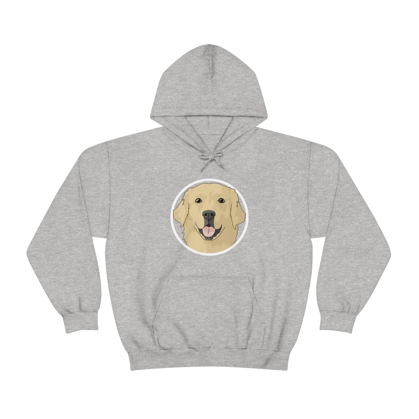 Golden Retriever Circle | Hooded Sweatshirt - Detezi Designs-38192433611255669377