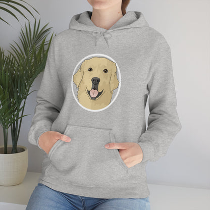 Golden Retriever Circle | Hooded Sweatshirt - Detezi Designs-38192433611255669377