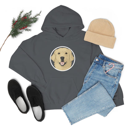 Golden Retriever Circle | Hooded Sweatshirt - Detezi Designs-38192433611255669377