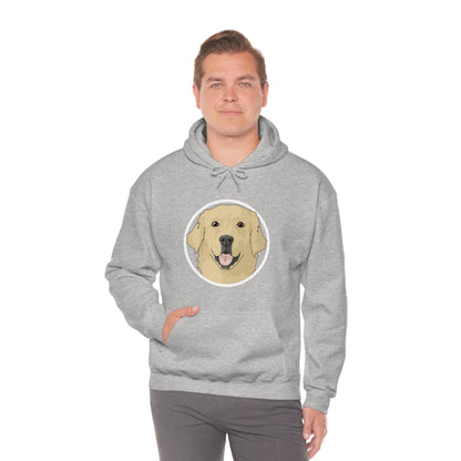 Golden Retriever Circle | Hooded Sweatshirt - Detezi Designs-38192433611255669377