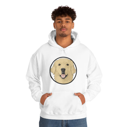 Golden Retriever Circle | Hooded Sweatshirt - Detezi Designs-38192433611255669377