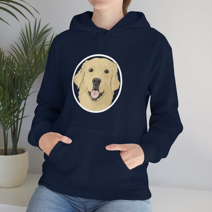 Golden Retriever Circle | Hooded Sweatshirt - Detezi Designs-38192433611255669377