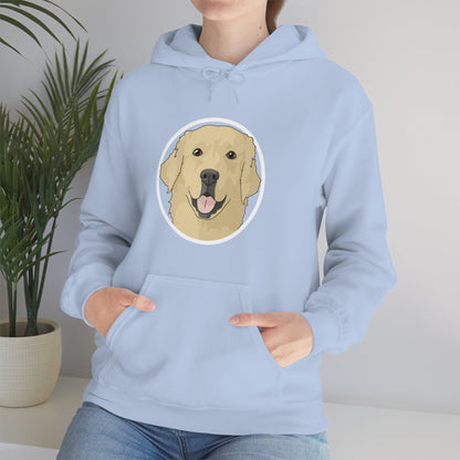 Golden Retriever Circle | Hooded Sweatshirt - Detezi Designs-38192433611255669377