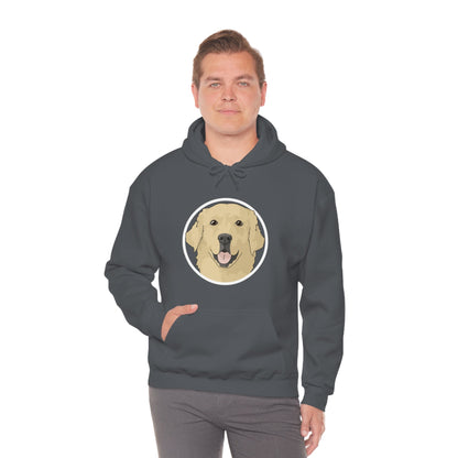 Golden Retriever Circle | Hooded Sweatshirt - Detezi Designs-38192433611255669377