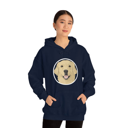 Golden Retriever Circle | Hooded Sweatshirt - Detezi Designs-38192433611255669377