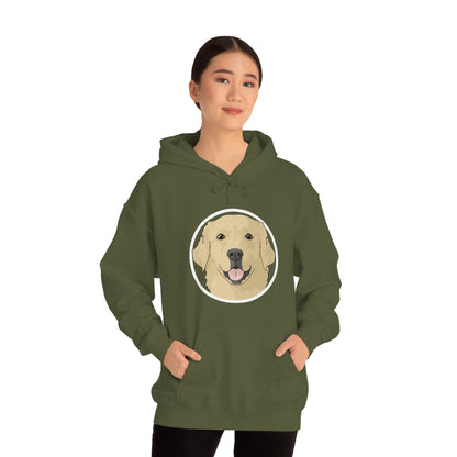 Golden Retriever Circle | Hooded Sweatshirt - Detezi Designs-38192433611255669377