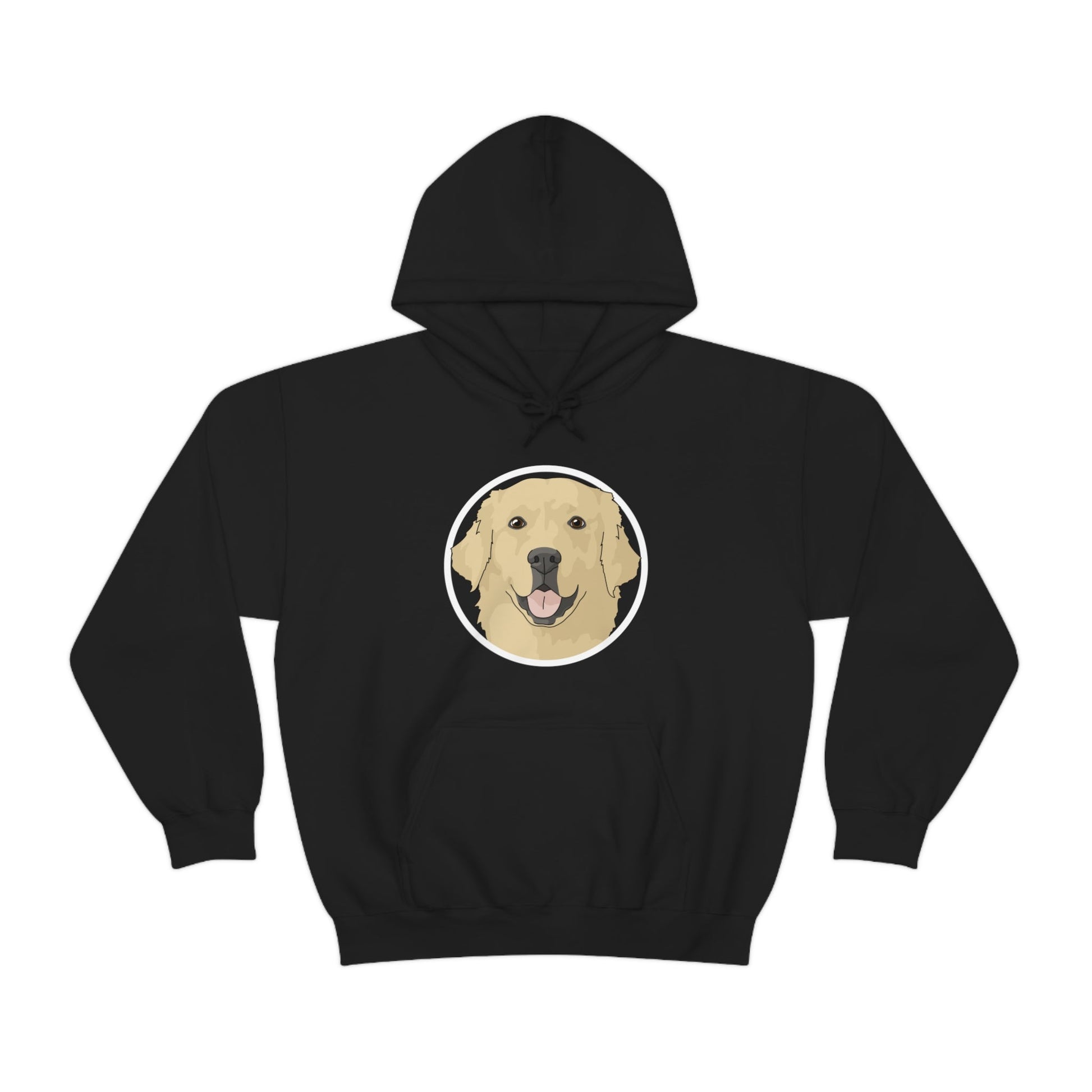 Golden Retriever Circle | Hooded Sweatshirt - Detezi Designs-53960043439024533813