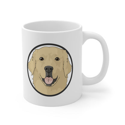 Golden Retriever Circle | Mug - Detezi Designs-17673910792296394197