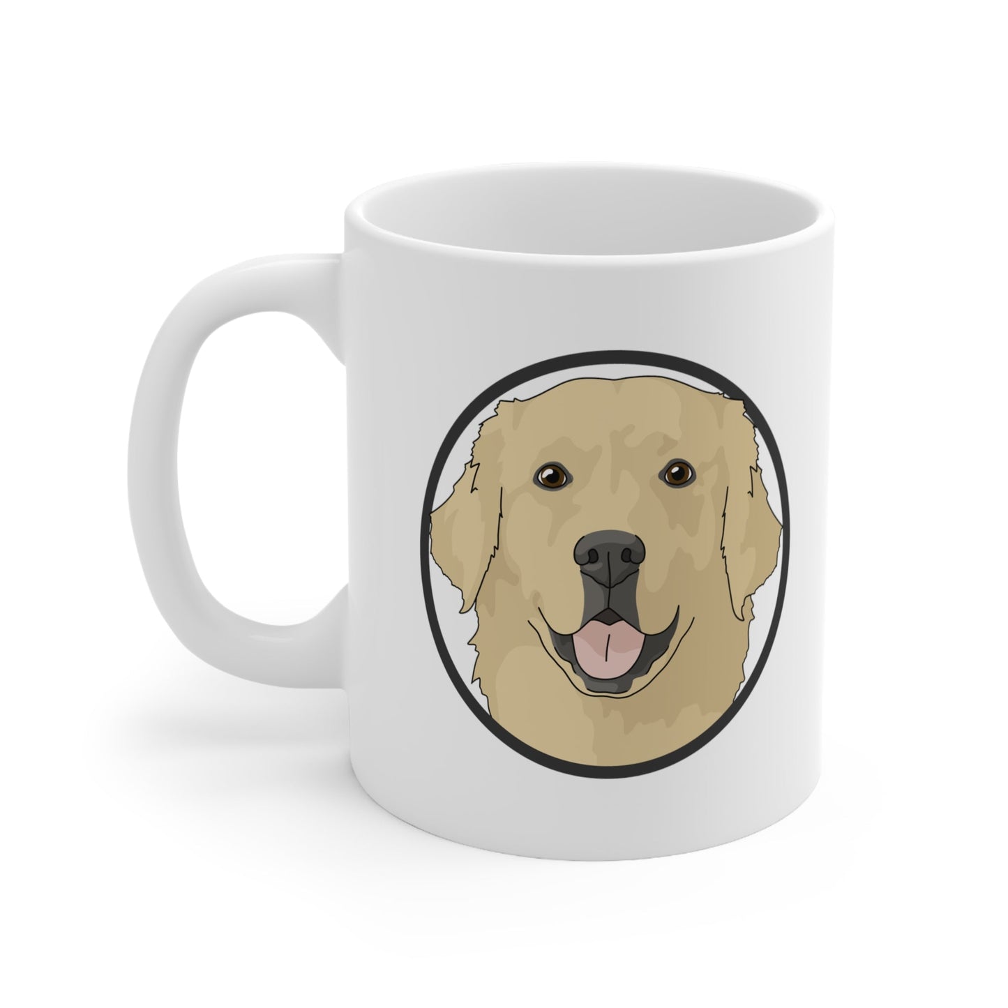 Golden Retriever Circle | Mug - Detezi Designs-17673910792296394197