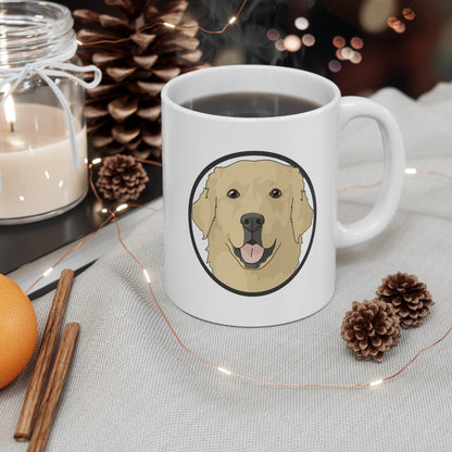 Golden Retriever Circle | Mug - Detezi Designs-17673910792296394197