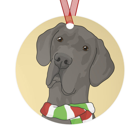 Great Dane | 2023 Holiday Ornament - Detezi Designs-32669177842972421637