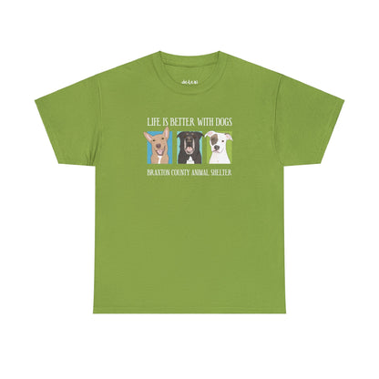 Gunner, Bear, and Abby | FUNDRAISER for Braxton County Animal Shelter | T-shirt - Detezi Designs-11678062079346871870