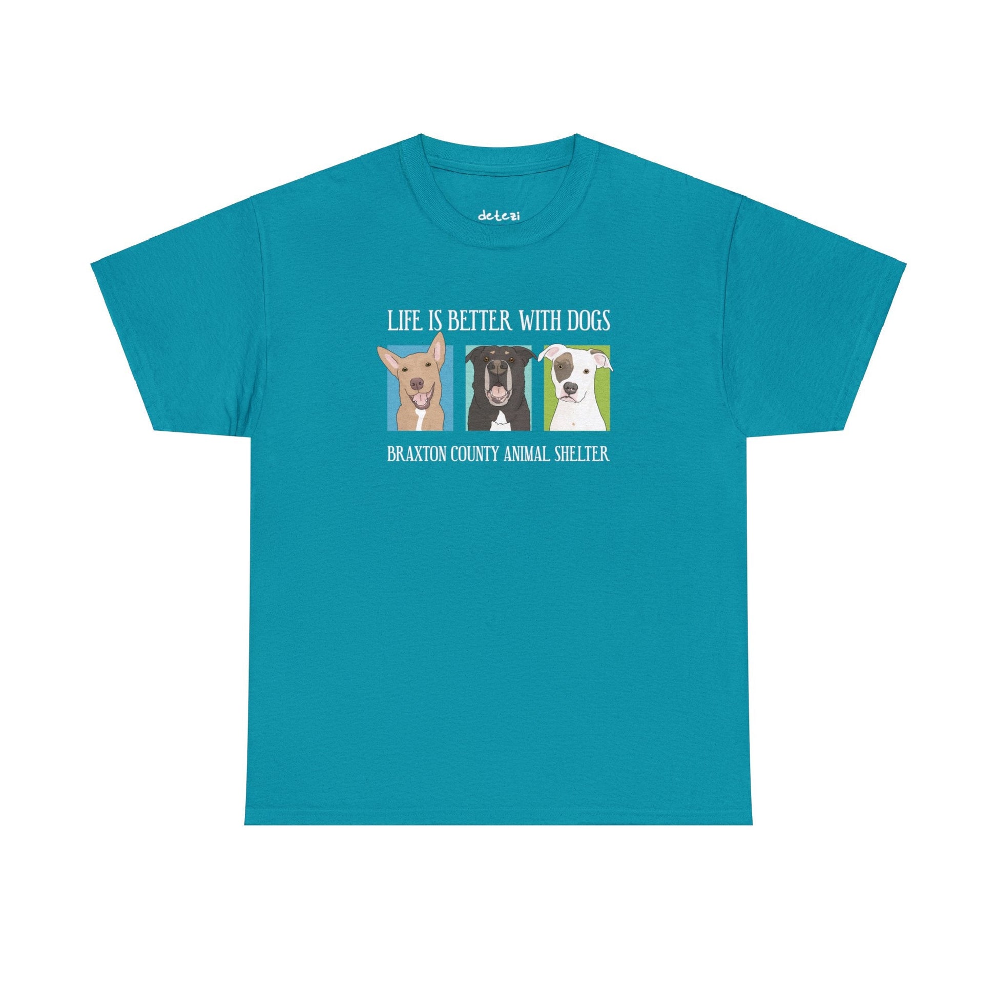 Gunner, Bear, and Abby | FUNDRAISER for Braxton County Animal Shelter | T-shirt - Detezi Designs-71053995732824822077