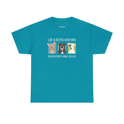 Gunner, Bear, and Abby | FUNDRAISER for Braxton County Animal Shelter | T-shirt - Detezi Designs-71053995732824822077