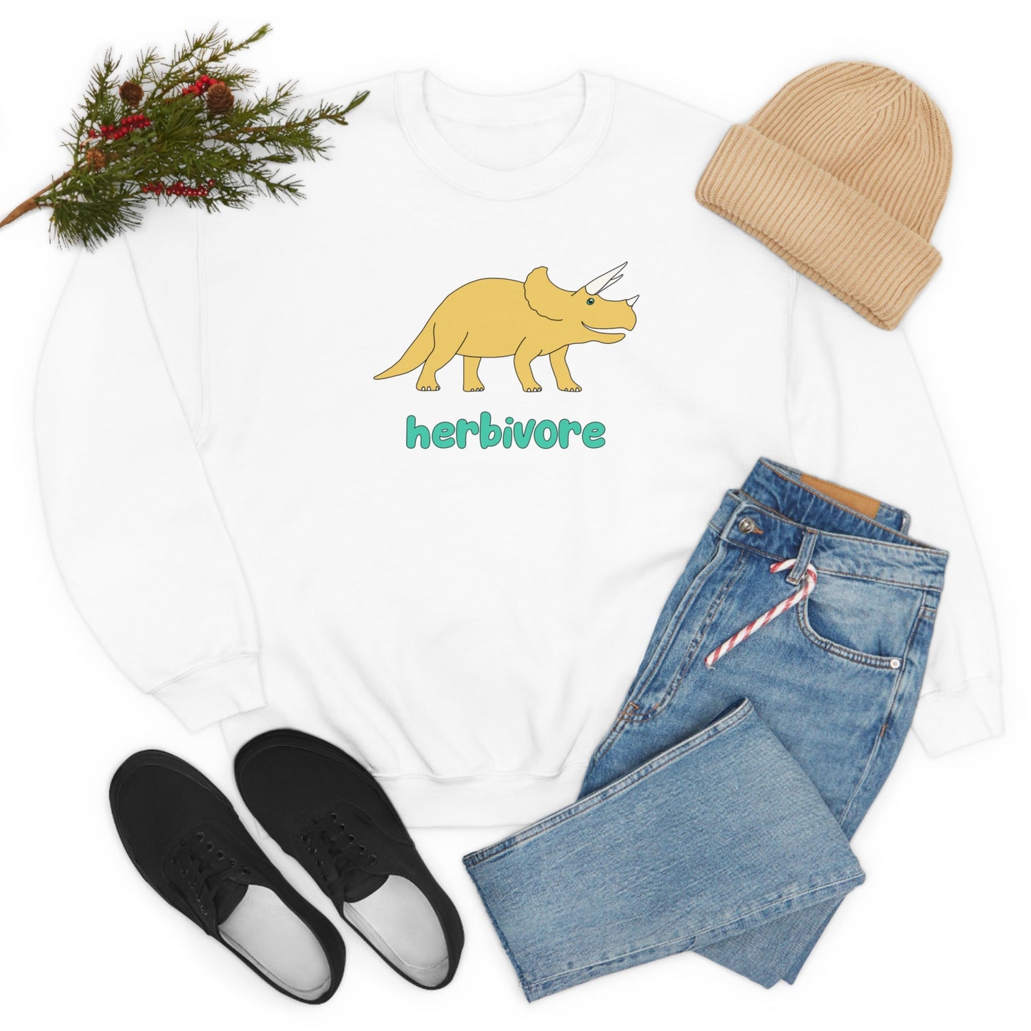 Herbivore | Crewneck Sweatshirt - Detezi Designs-12797971446367866471