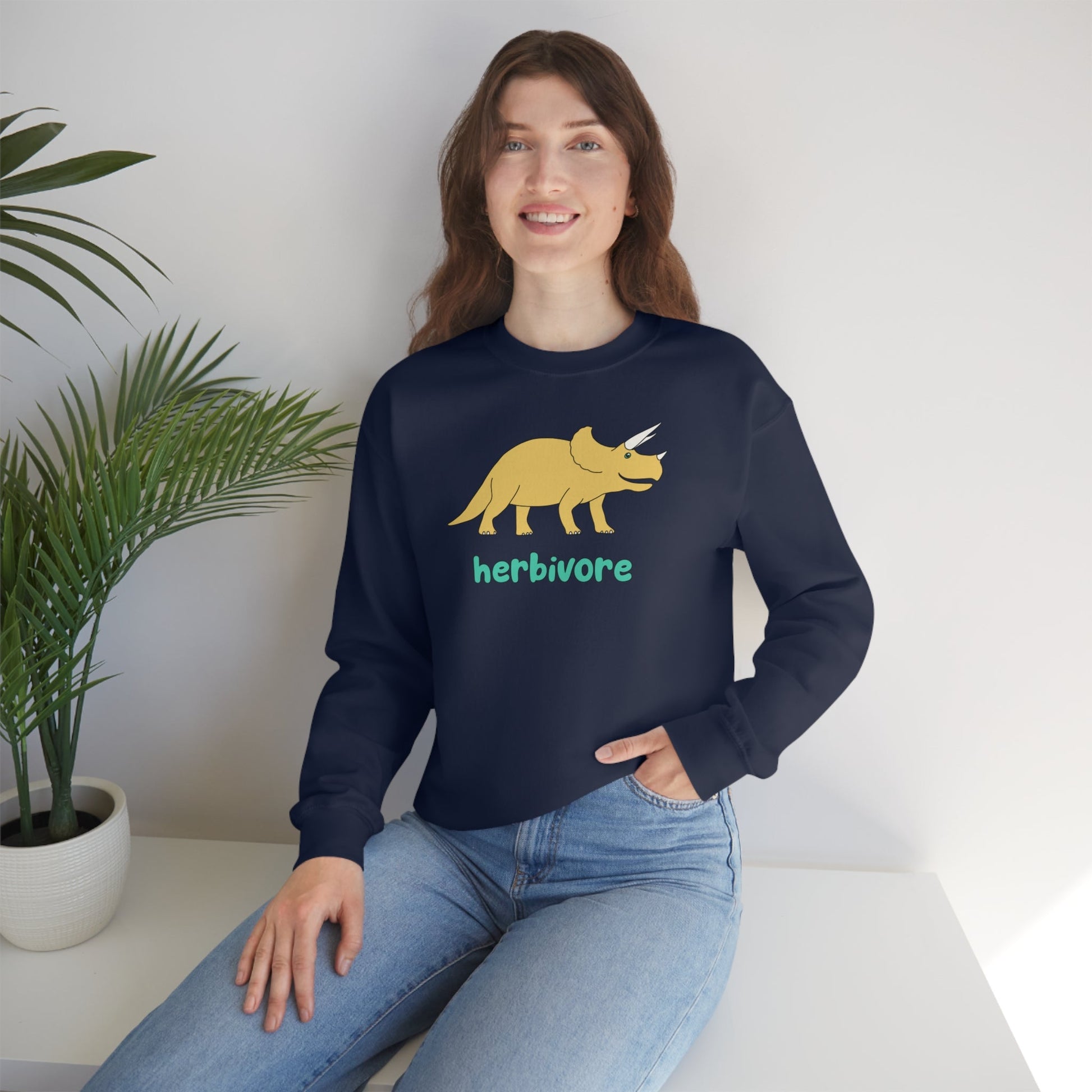 Herbivore | Crewneck Sweatshirt - Detezi Designs-12797971446367866471