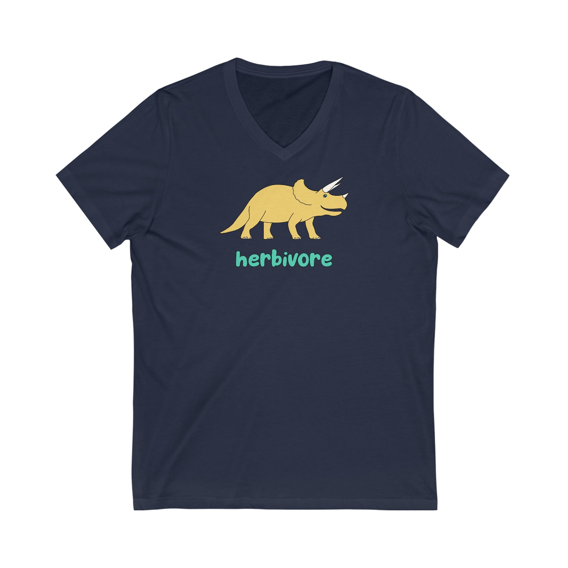 Herbivore | Unisex V-Neck Tee - Detezi Designs-92161760988612579598