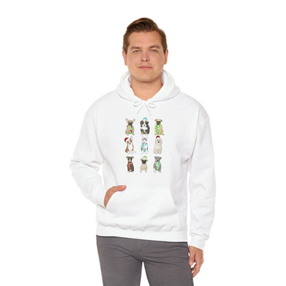 Holiday Puppies | Hooded Sweatshirt - Detezi Designs-12383967156657984872