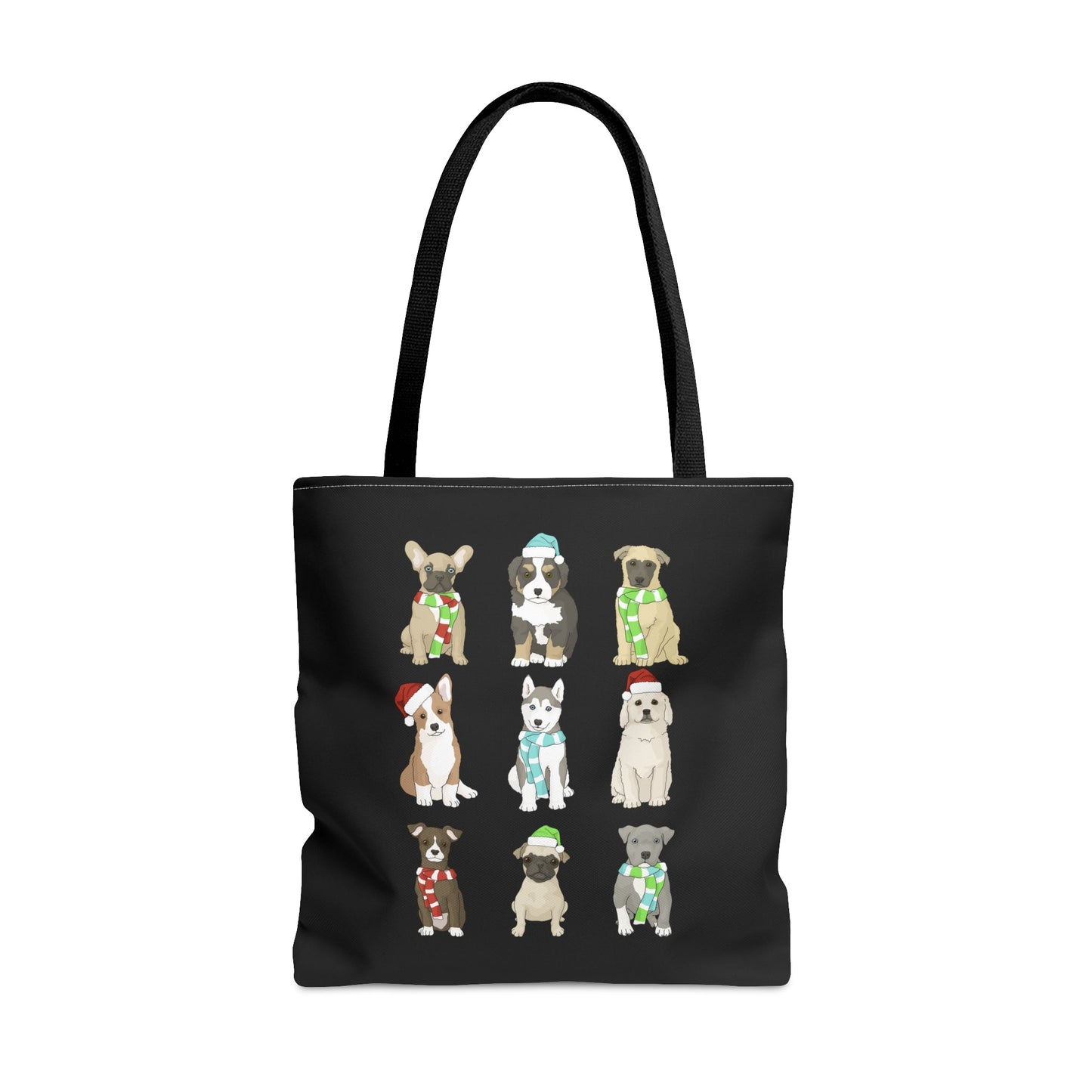 Holiday Puppies | Tote Bag - Detezi Designs-12816131681958292233