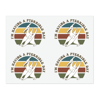 I'm Having A Pterrible Day | Sticker Sheets - Detezi Designs-15938169922617669793