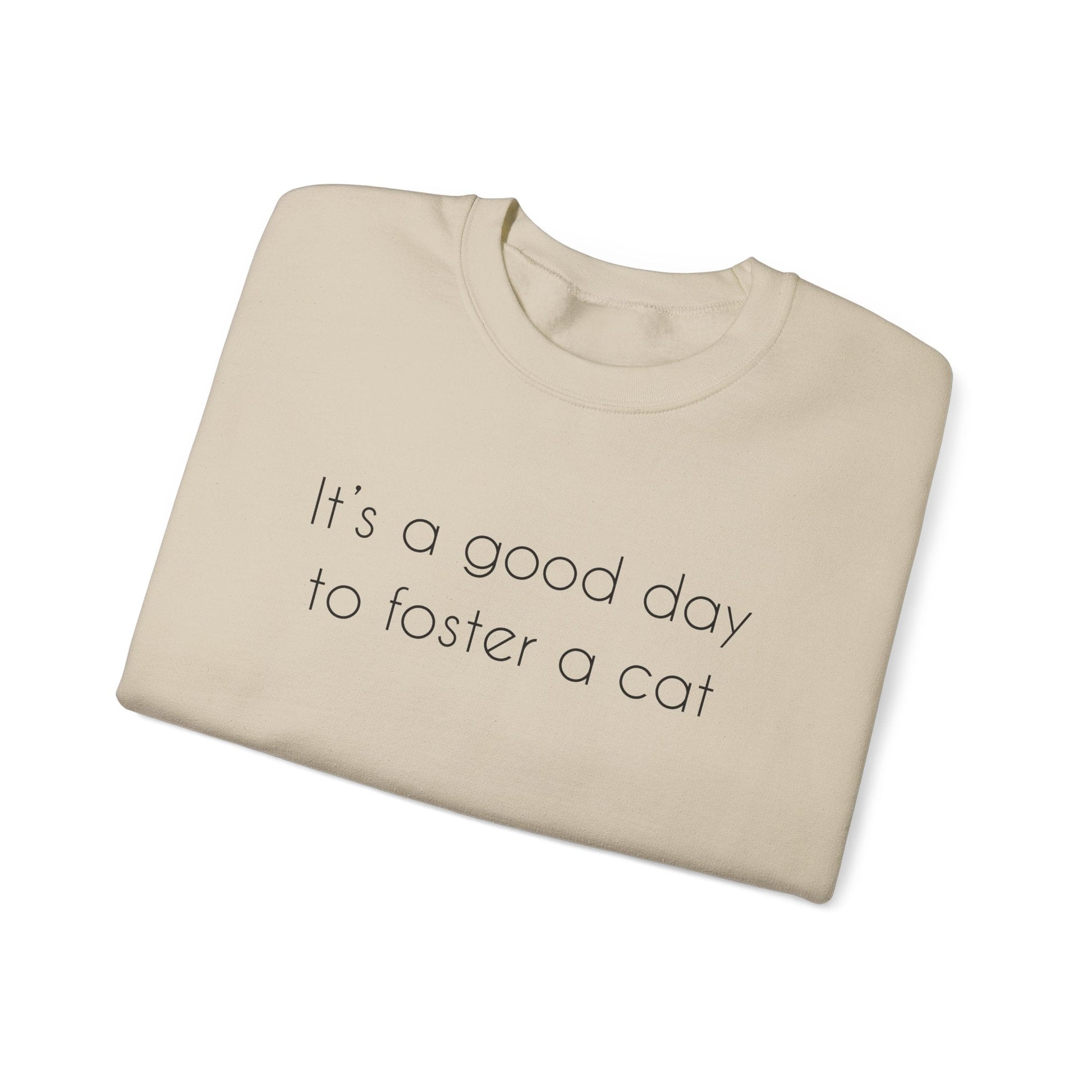 It's A Good Day To Foster A Cat | Crewneck Sweatshirt - Detezi Designs-33422701570957055398