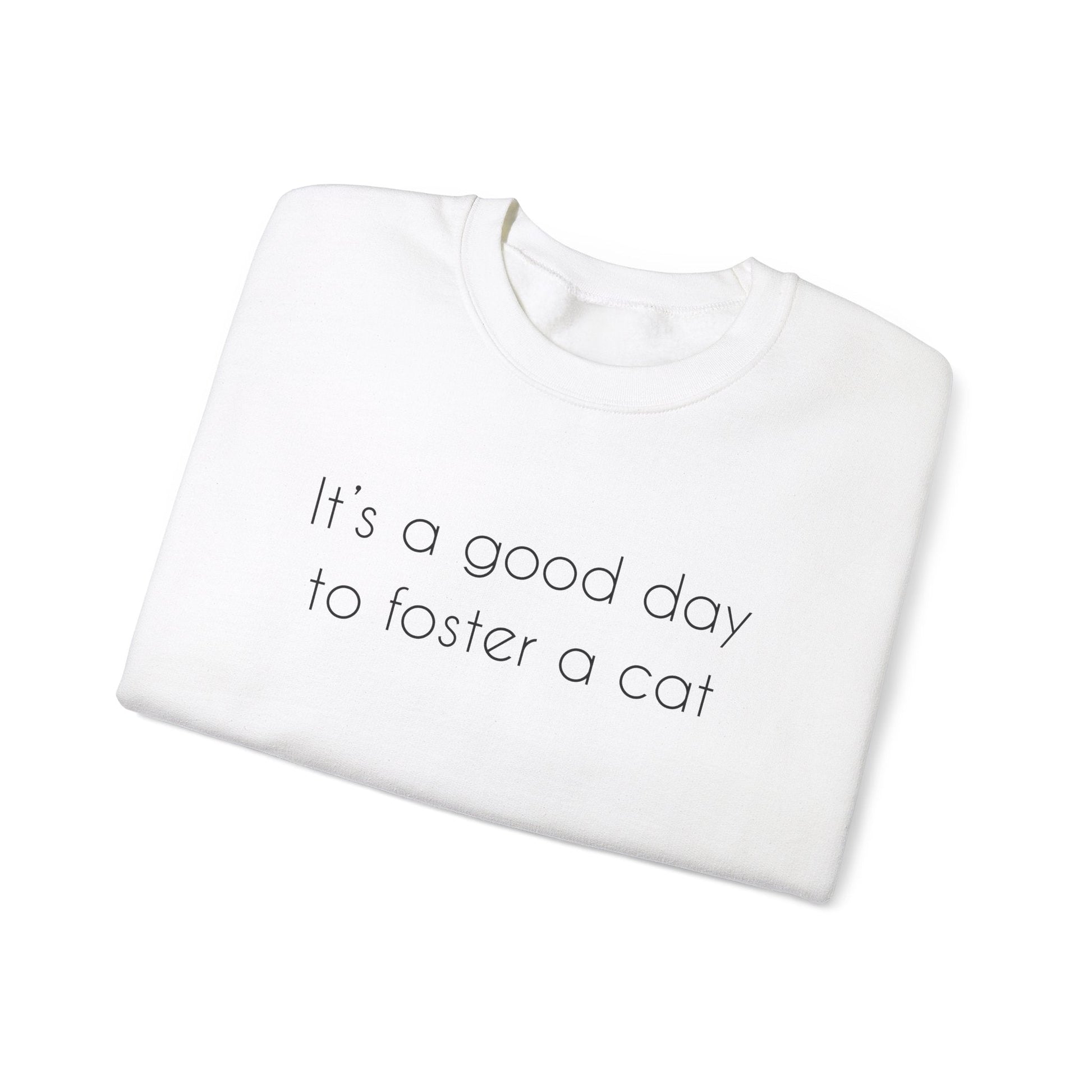 It's A Good Day To Foster A Cat | Crewneck Sweatshirt - Detezi Designs-33422701570957055398