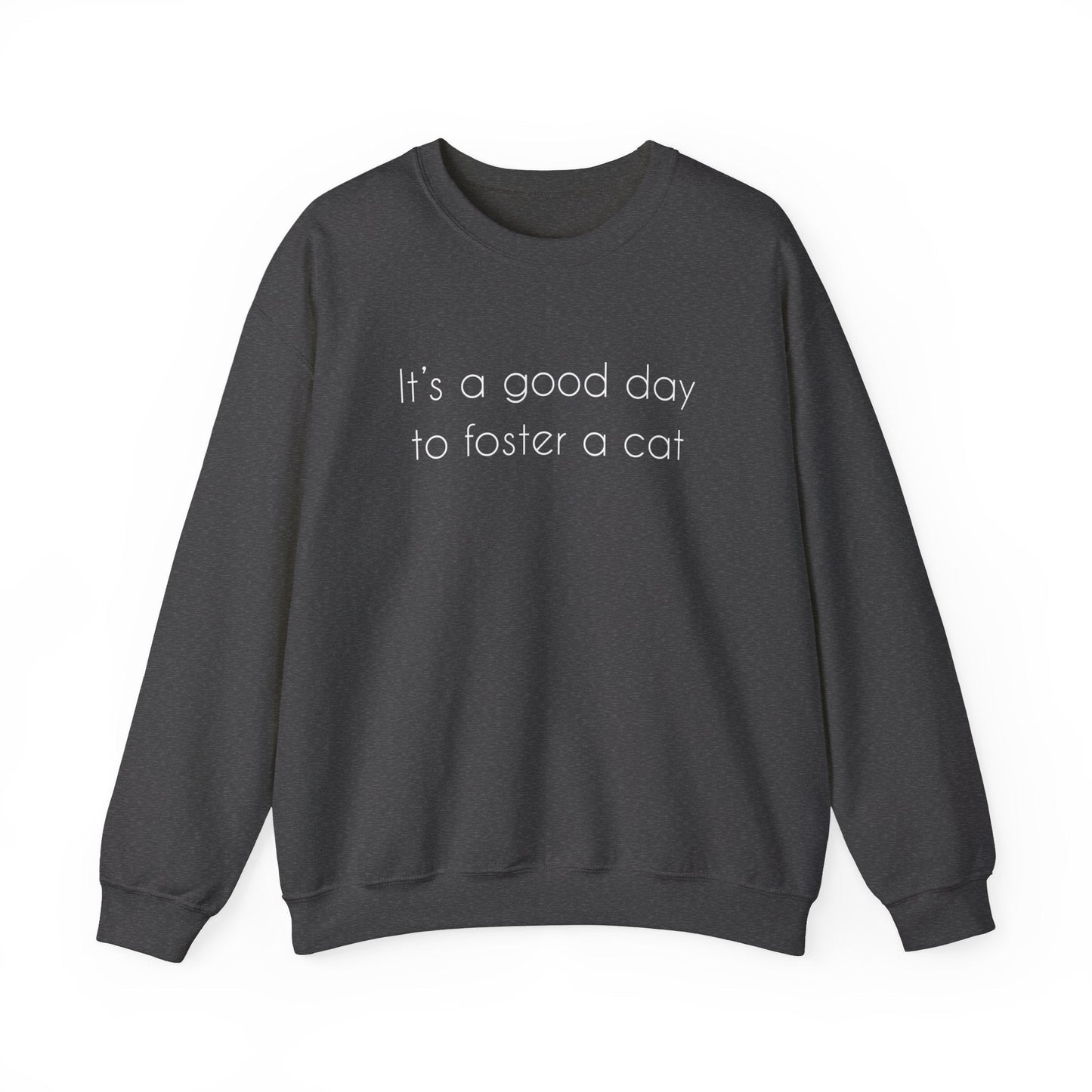 It's A Good Day To Foster A Cat | Crewneck Sweatshirt - Detezi Designs-61205338736063158514