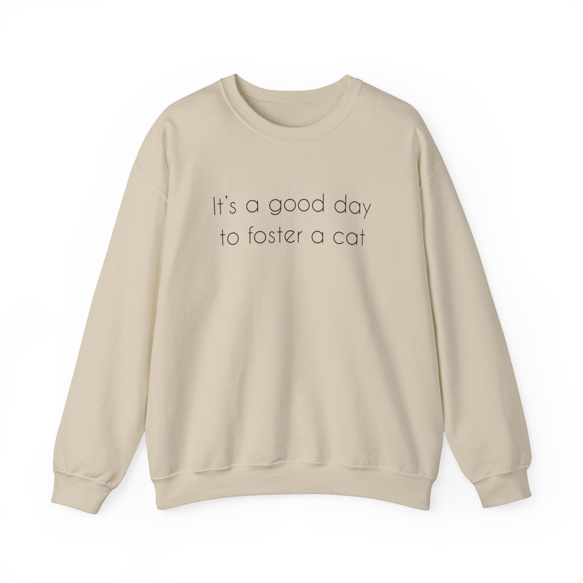 It's A Good Day To Foster A Cat | Crewneck Sweatshirt - Detezi Designs-62090260120779565101