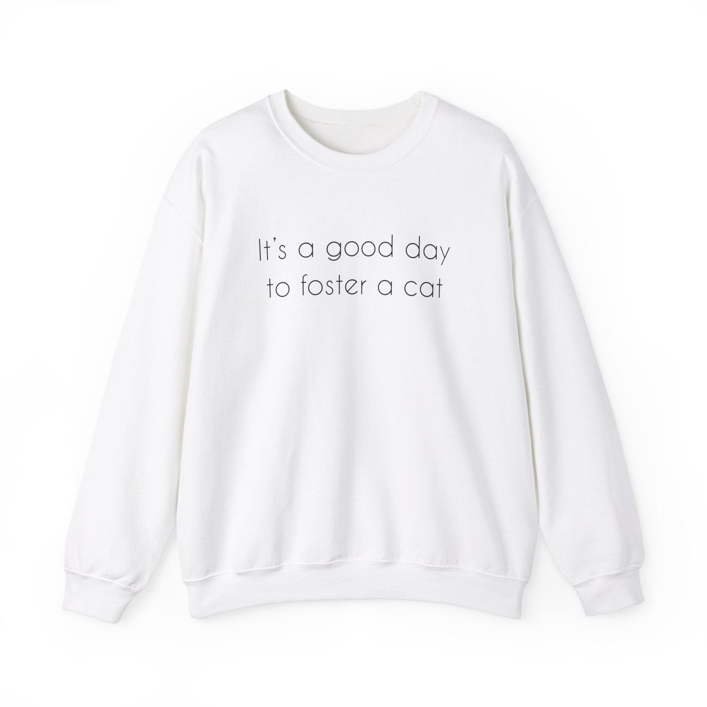 It's A Good Day To Foster A Cat | Crewneck Sweatshirt - Detezi Designs-71001784947328210055