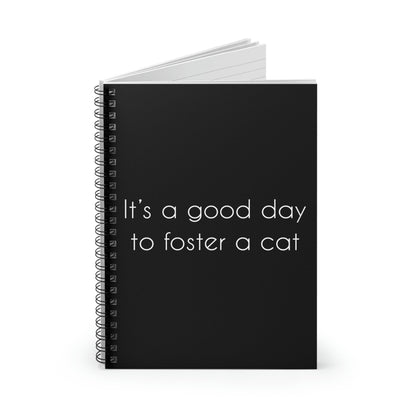It's A Good Day To Foster A Cat | Notebook - Detezi Designs-46354677243436018438