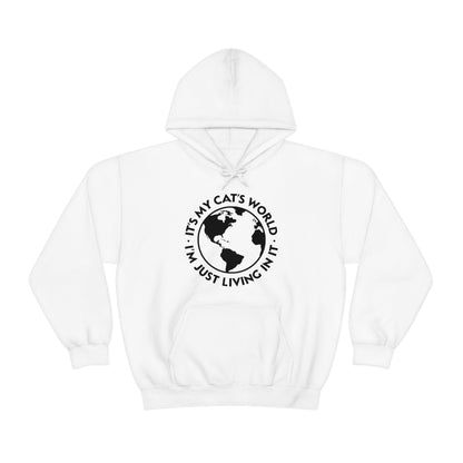 It's My Cat's World | Hooded Sweatshirt - Detezi Designs-15455556528266739276